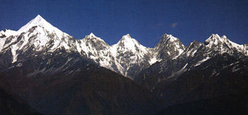 panchchuli peak,view of panchuli peak from milam glacier,nandadevi milam glacier trekking,trekking to milam glacier